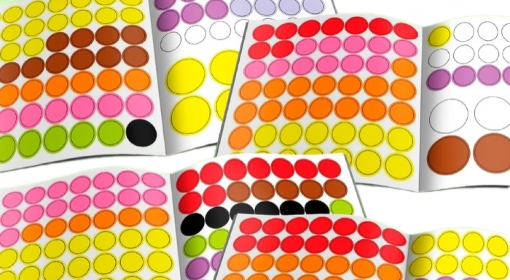 Sticker Book Set - Funny Circles (4 books)