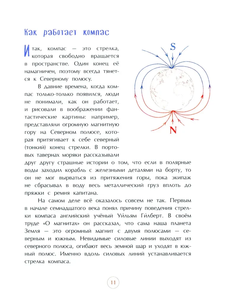 Compass. The Miracle of the Magnetic Needle