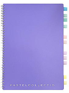 A4 Notebook 96 Sheets in Grid - Pastel Collection Purple/Pink