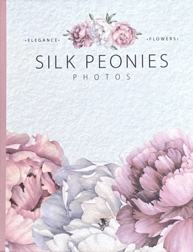 Photo album for 100 photos - Silk peonies / Peonies on silk (10x15)