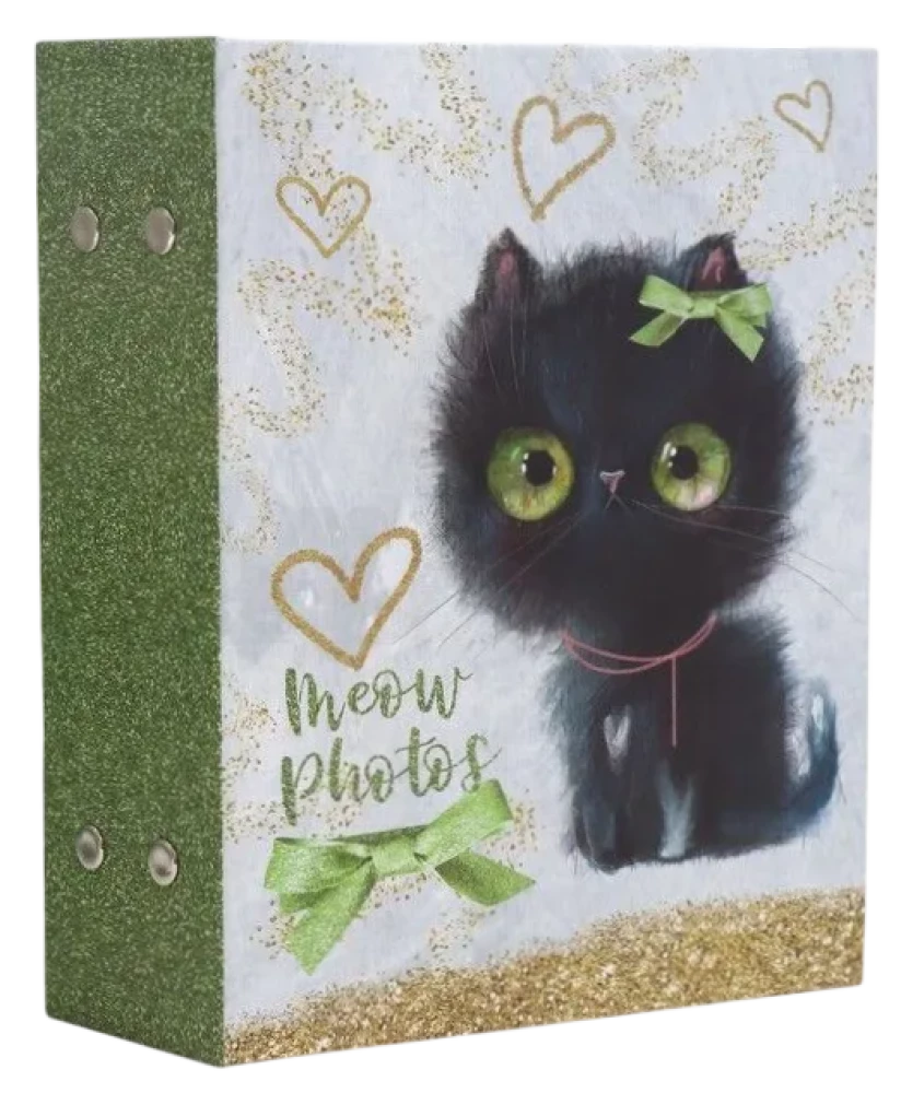 Фотоальбом на 100 фото - Sweet kittens. Чёрный котёнок