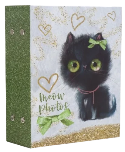 Photo album for 100 photos - Sweet kittens. Black kitten