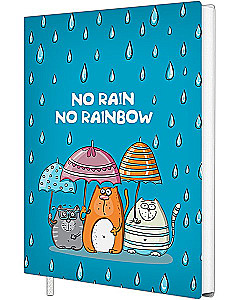 Блокнот А6 - No rain no rainbow