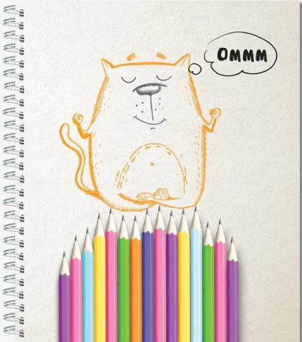 Notebook A5 - Once upon a time there was a cat