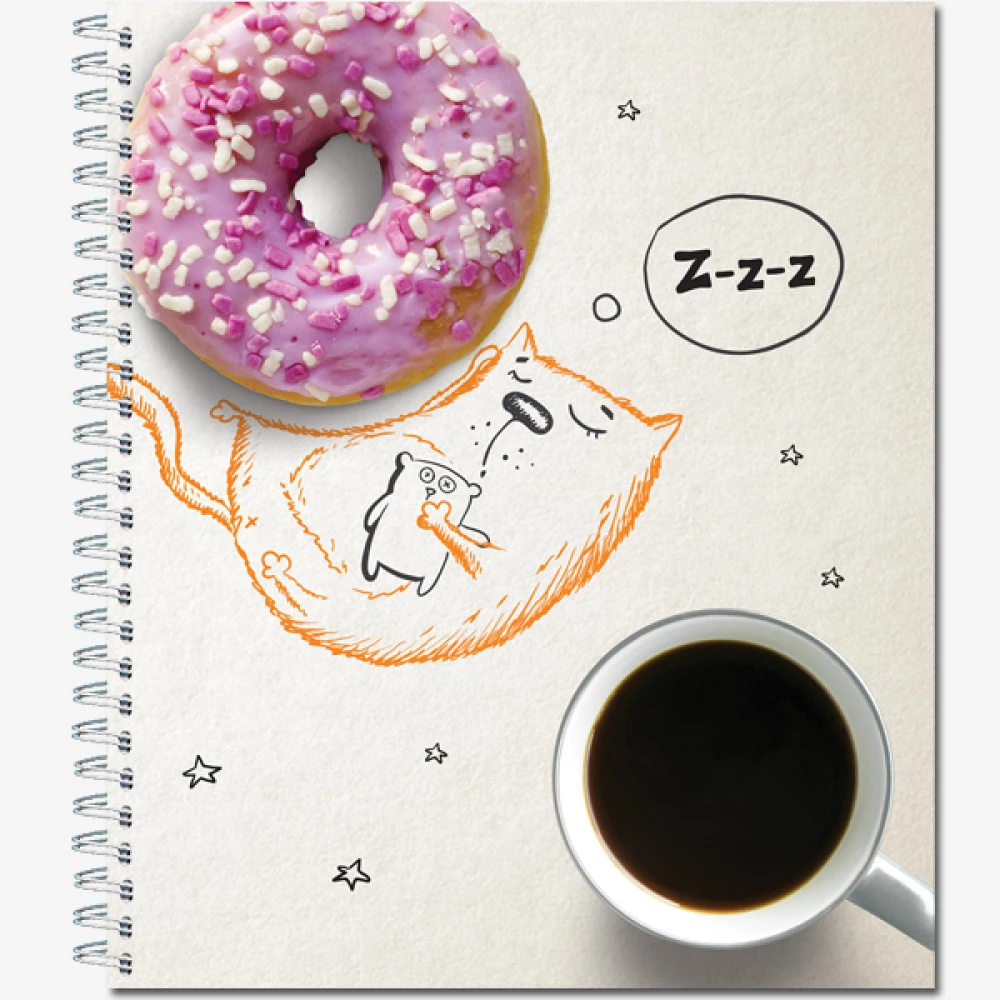 Notebook A5 - Once upon a time there was a cat