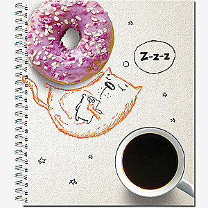 Notebook A5 - Once upon a time there was a cat