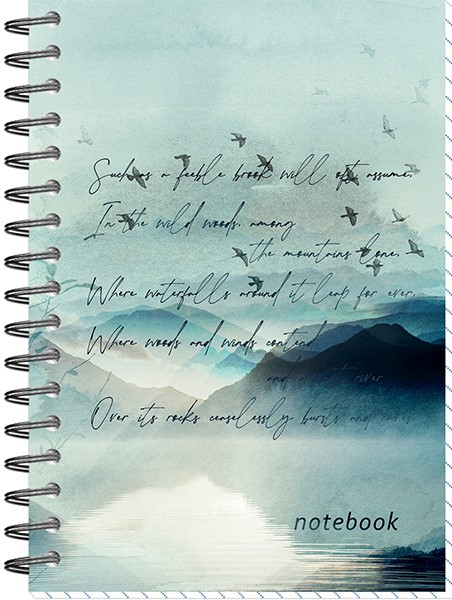 Business Notebook A6 - Misty Landscapes