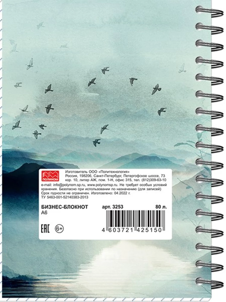 Business Notebook A6 - Misty Landscapes