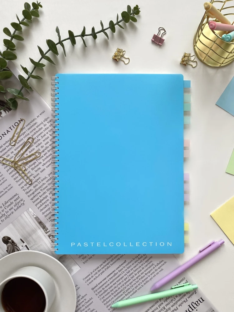 Notebook A4 - Pastel Collection Blue/Mint