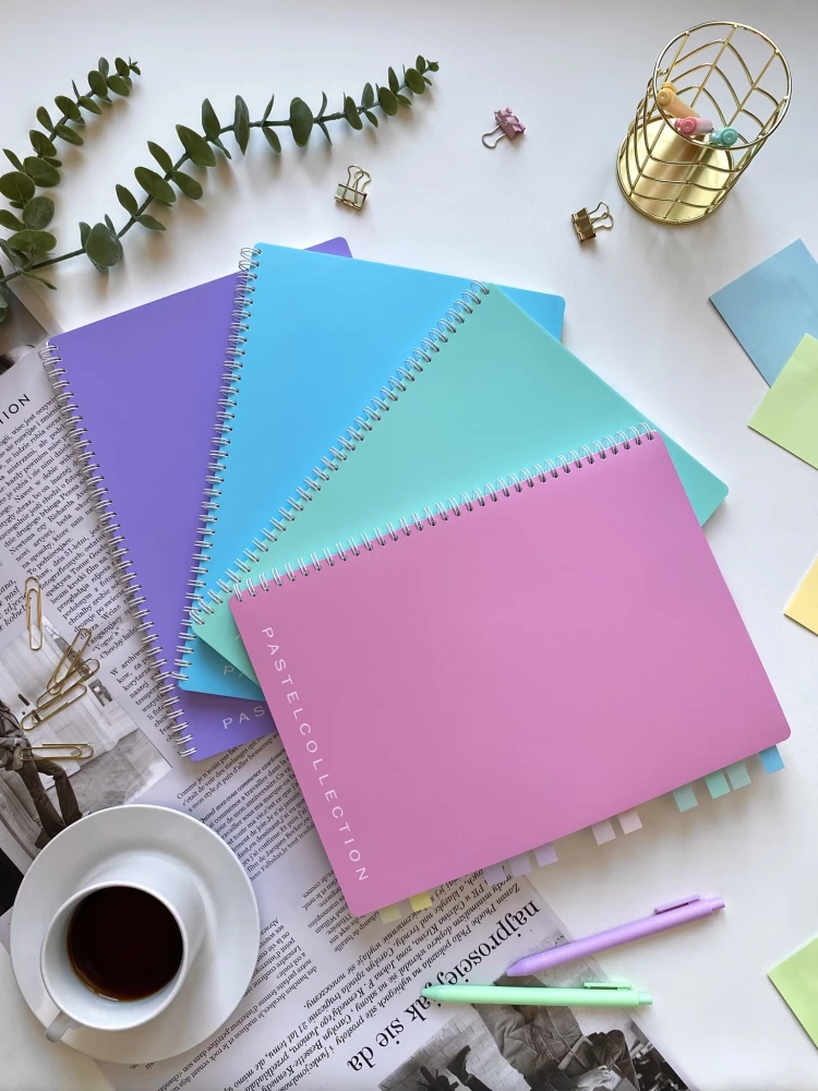 Notebook A4 - Pastel Collection Blue/Mint