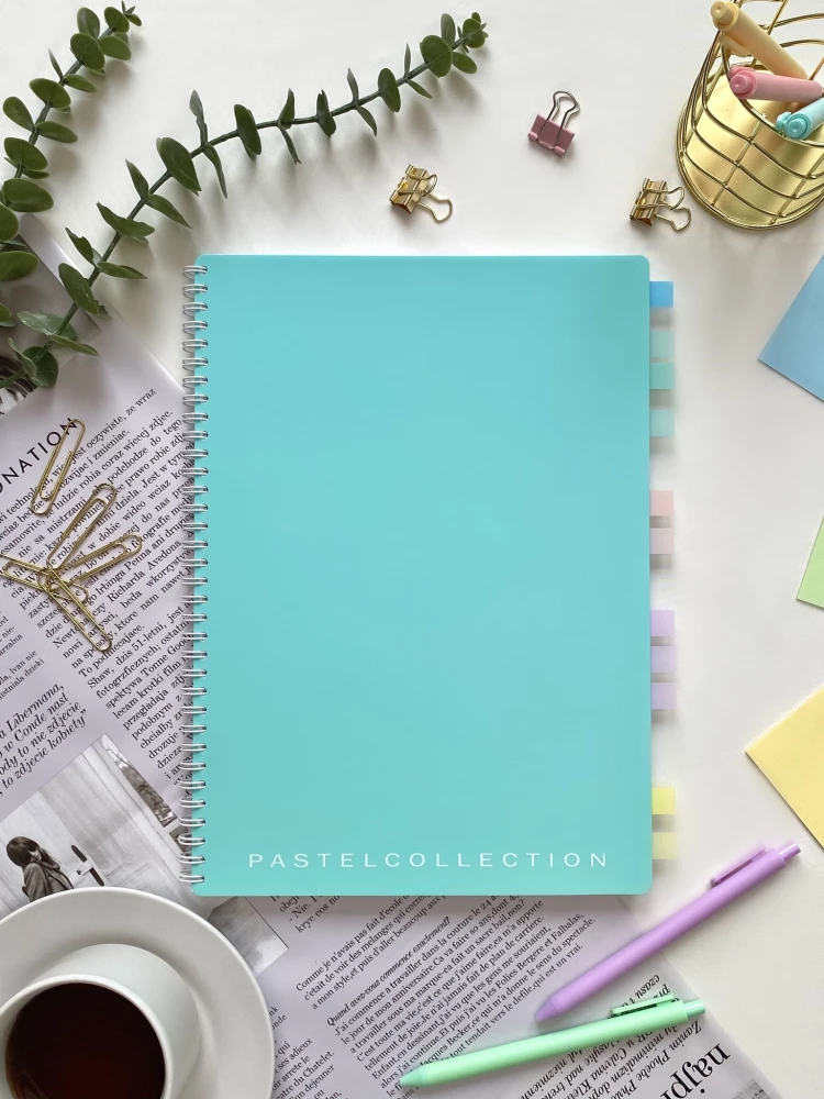 A4 Notebook - Pastel Collection Mint/Blue