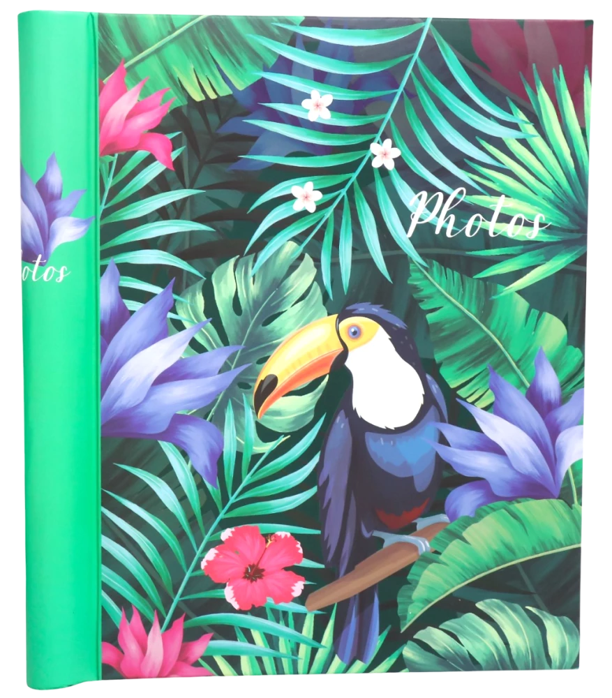 Photo album with 10 magnetic pages - Belle fleur. Toucan (23x28)