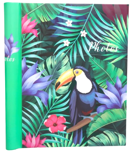 Photo album with 10 magnetic pages - Belle fleur. Toucan (23x28)