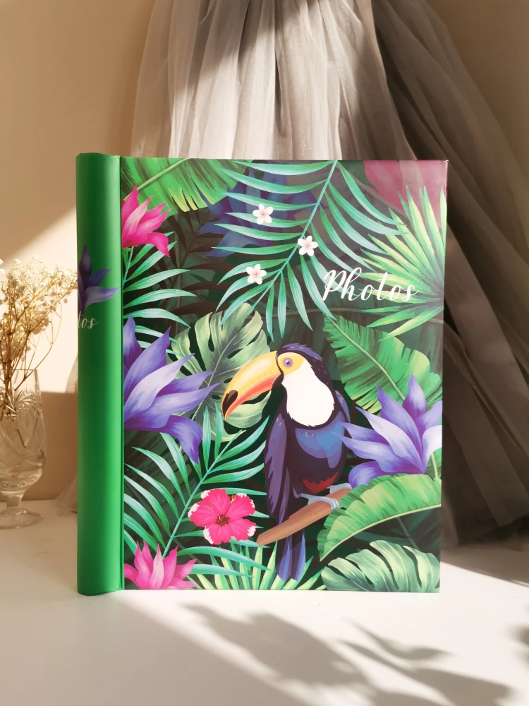 Photo album with 10 magnetic pages - Belle fleur. Toucan (23x28)