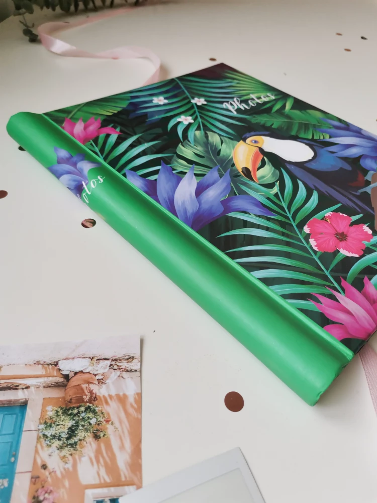 Photo album with 10 magnetic pages - Belle fleur. Toucan (23x28)