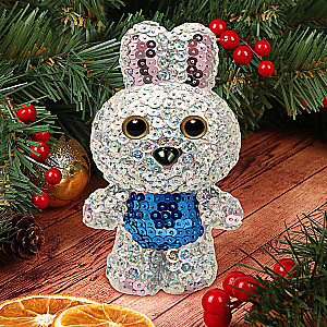 Sequin application - Bunny (3 colors of sequins)
