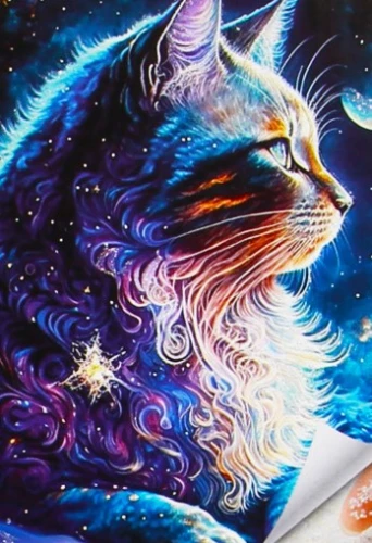 Diamond Painting - Cosmic Cat