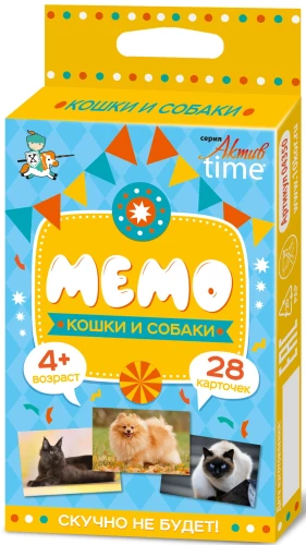 Игра настольная - Мемо. Кошки и собаки