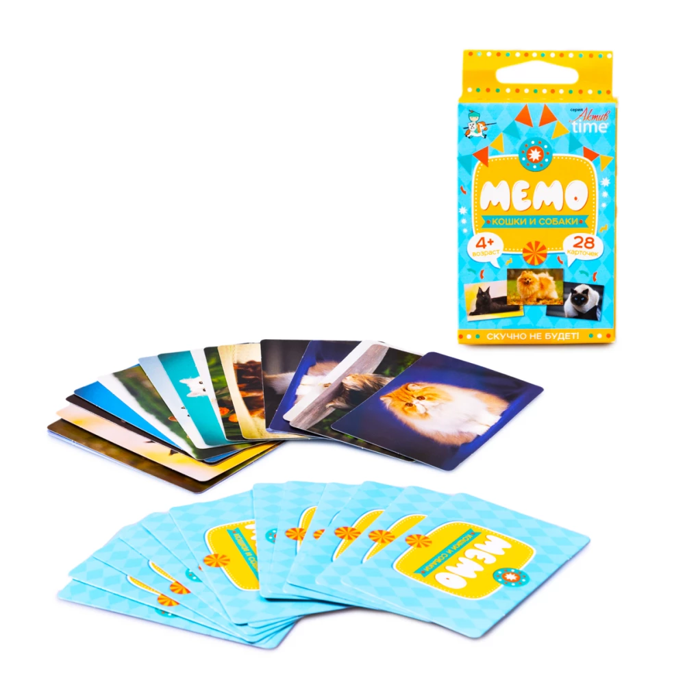 Board Game - Memo. Cats and Dogs