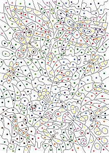 The Mysterious Forest. Colors, Symbols, Numbers