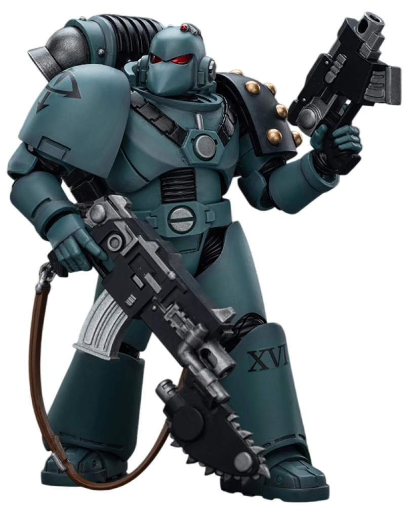 Figurine - Legionary with bolter & chainblade, 12 cm