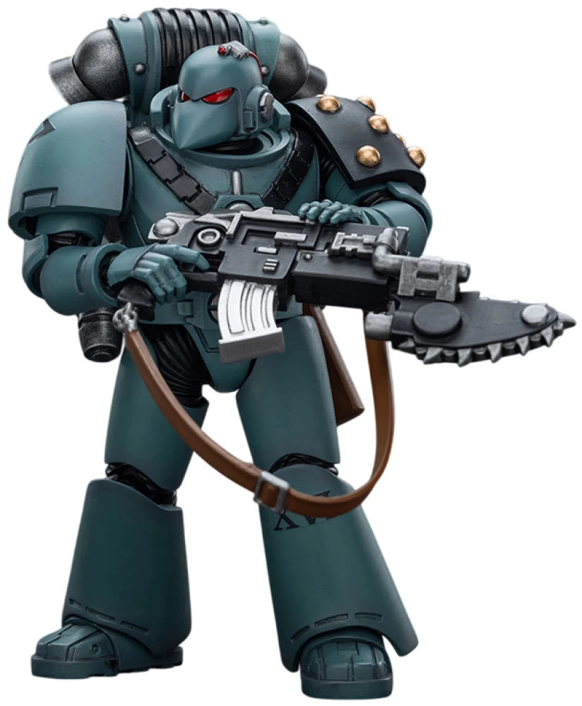 Figurine - Legionary with bolter & chainblade, 12 cm
