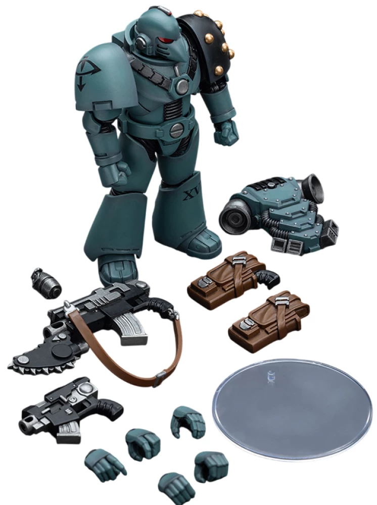 Figurine - Legionary with bolter & chainblade, 12 cm