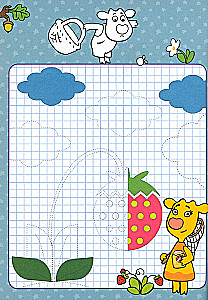 Orange Cow. Workbook with Stickers. Learning to Draw