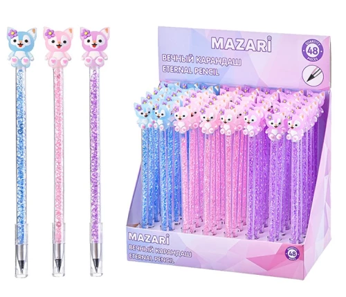 Igavene pliiats - CUTE, kristallidega korpuses (assortii)