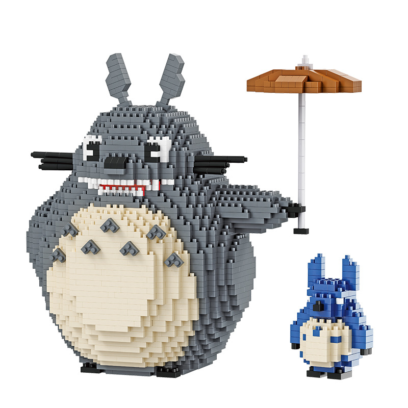 3D konstruktors - Mans kaimiņš Totoro ar mazuli, 1800 detaļas
