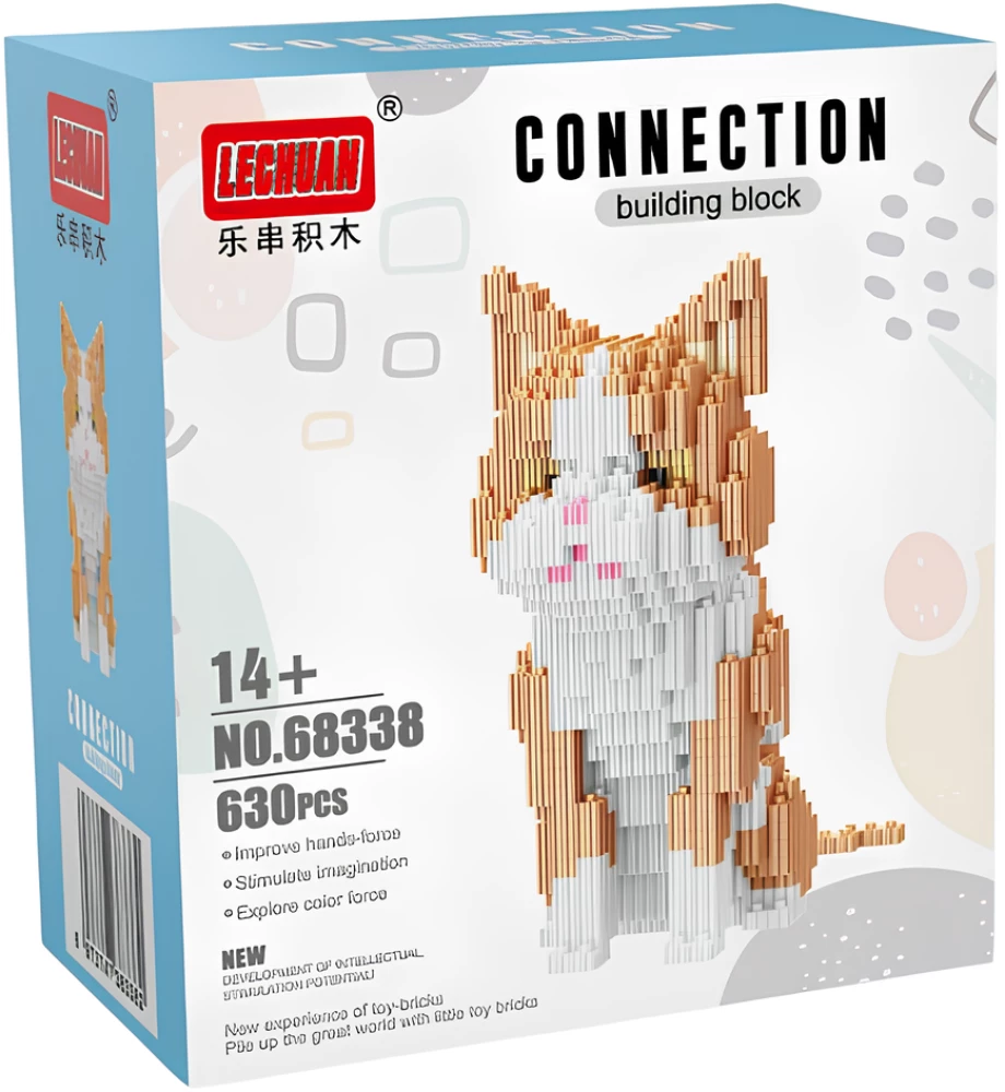 3D Constructor - Rural Cat, 630 pieces