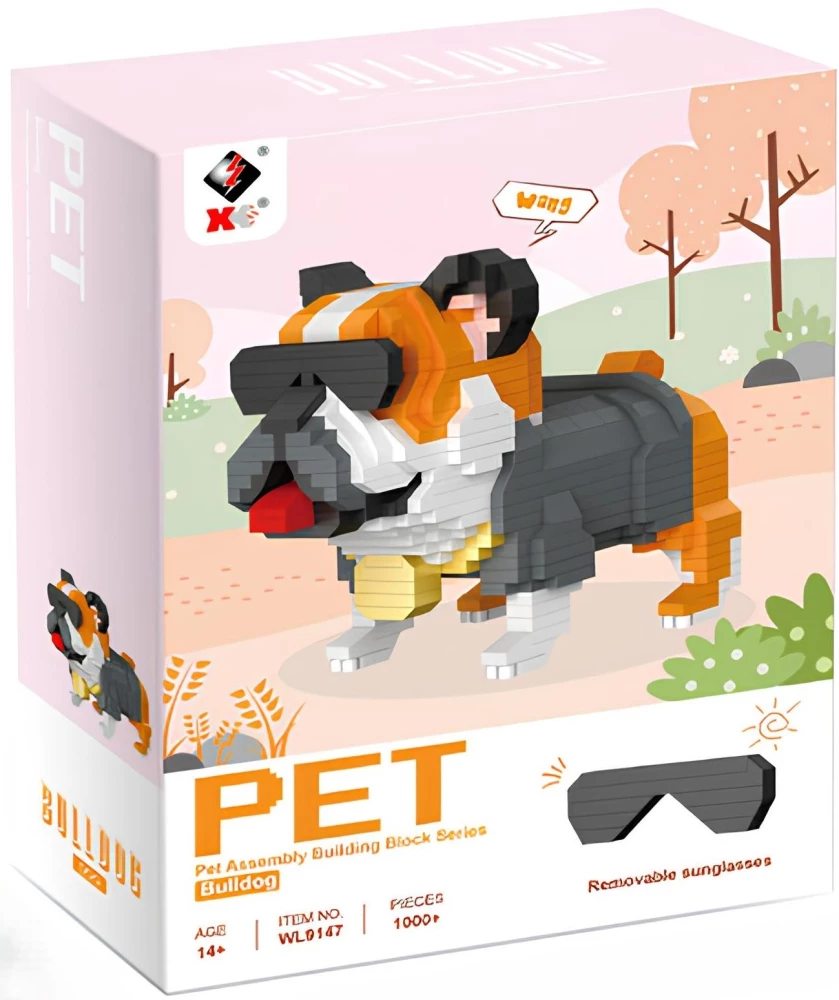 3D Constructor - Bulldog, 1000+ pieces