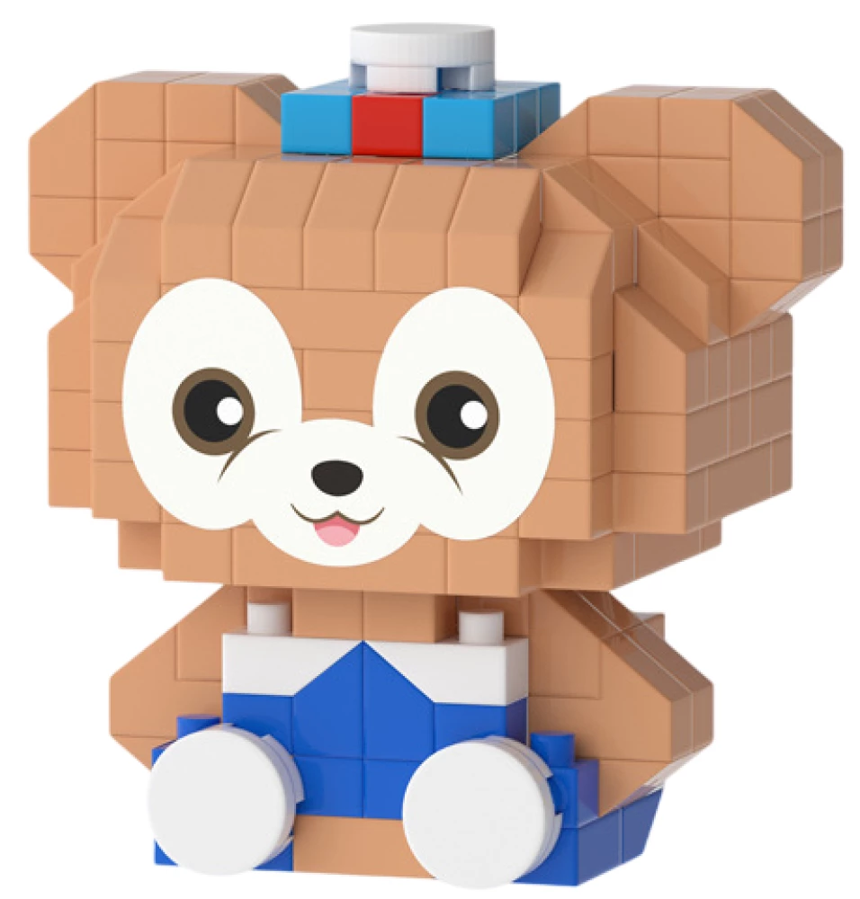 3D Constructor - Bear, 167 pieces