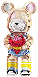 3D Constructor - Bear with a Bouquet, 7880 Pieces