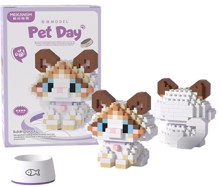 3D Konstruktor - Kaķis, 235 detaļas