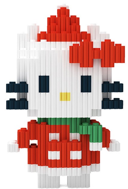 3D konstruktors - XINZ. Hello Kitty, 467 detaļas