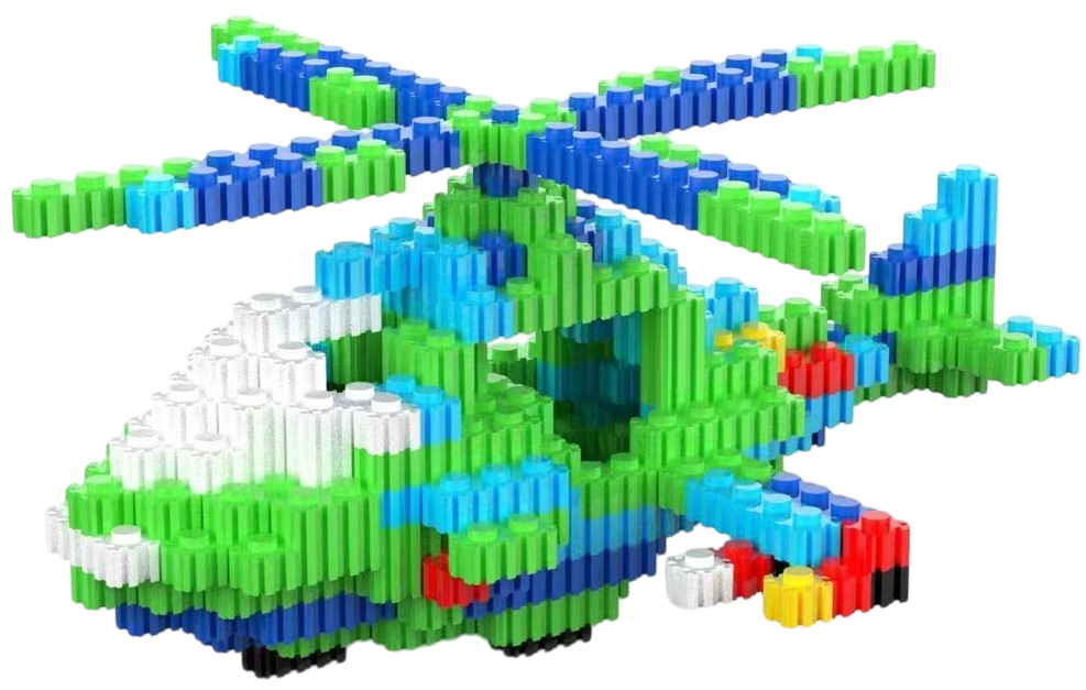 3D constructor - XINZ. Helicopter, 633 pieces