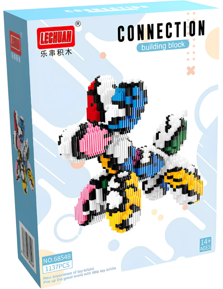 3D constructor - Dog, 1137 pieces