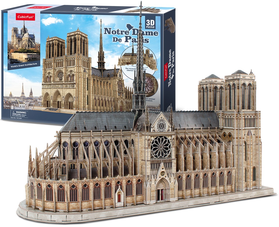 3D puzle - Notre dame de Paris, 293 detaļas