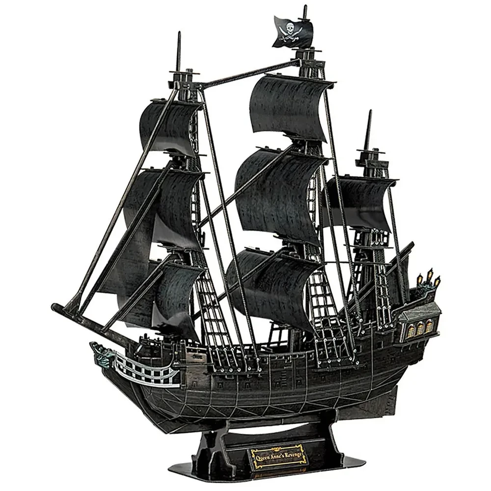 3D Puzzle - Ship Queen Anne's Revenge, 180 Pieces