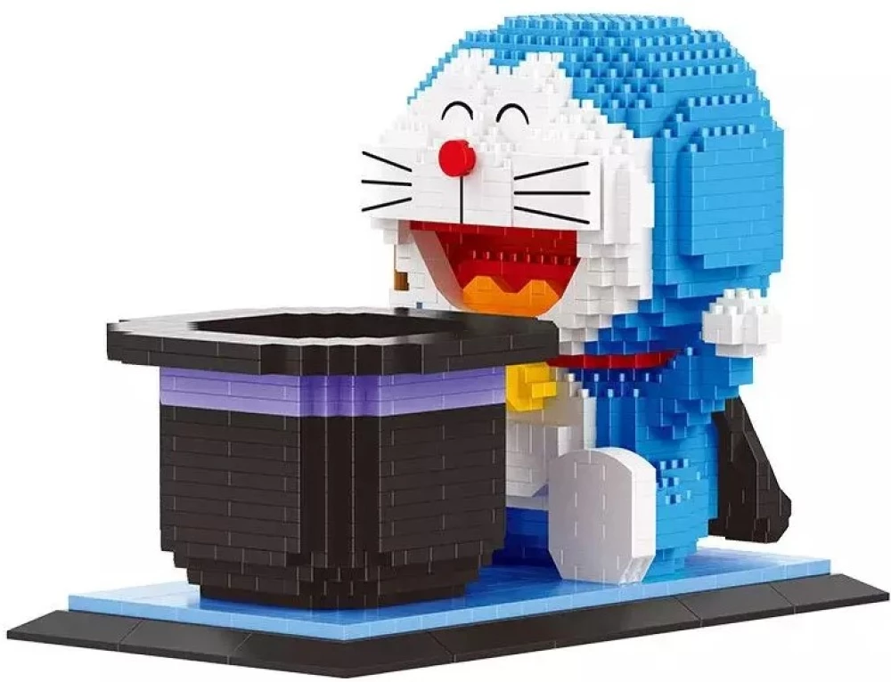3D Конструктор - Balody. Doraemon карандашница органайзер, 1417 деталей