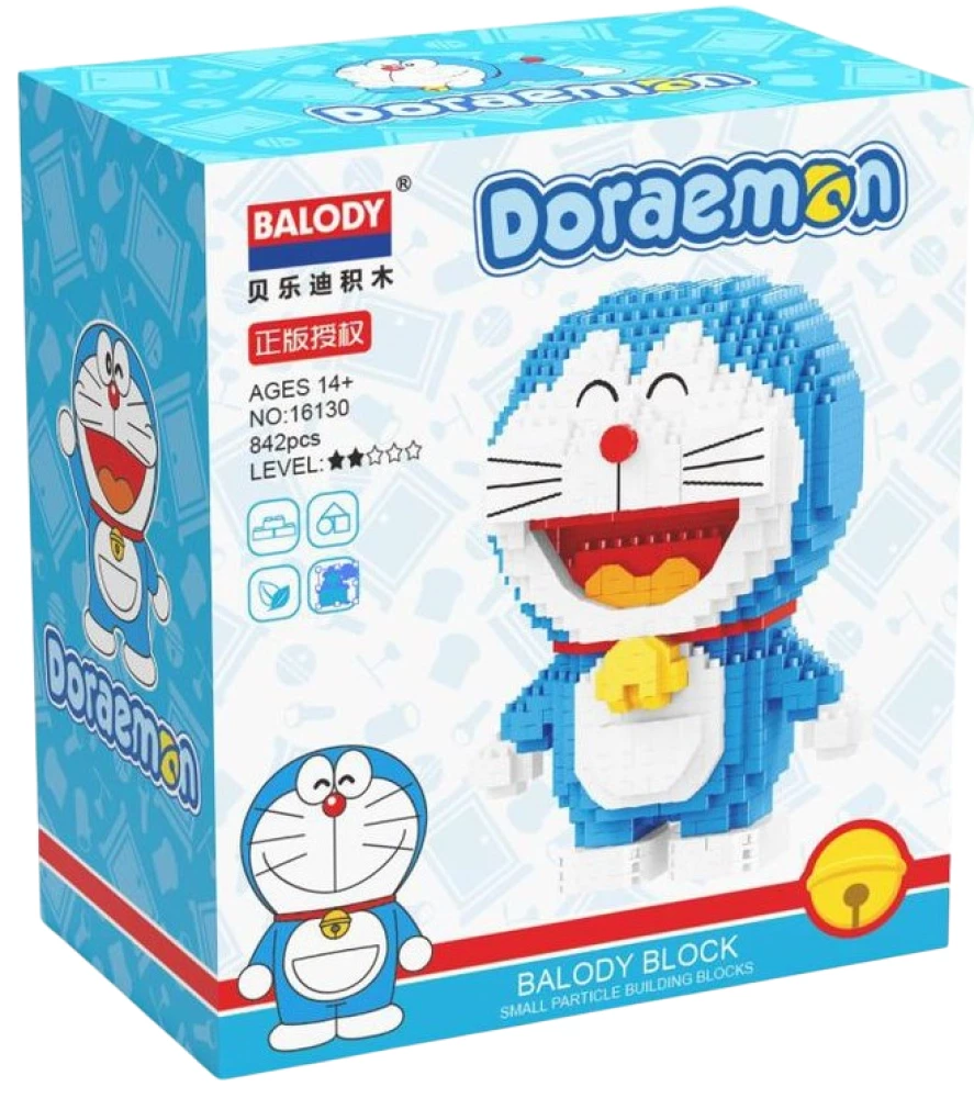 3D Constructor - Balody. Doraemon, 842 pieces