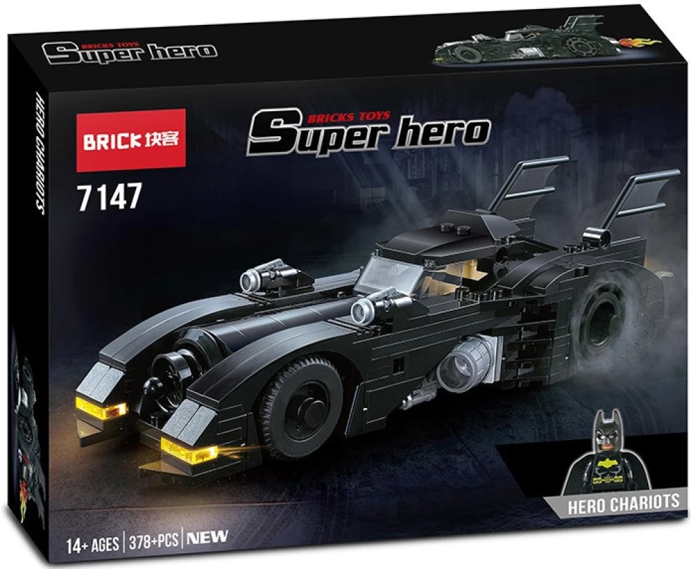 3D Constructor - Batmobile, 378+ pieces
