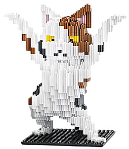 3D Constructor - LINKGO Cat, 604 Pieces