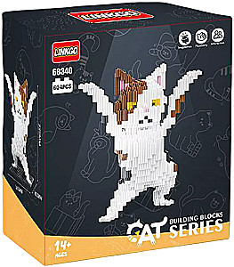 3D Constructor - LINKGO Cat, 604 Pieces
