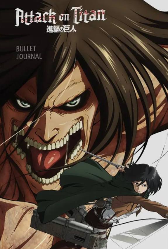 Titānu uzbrukums. Bullet Journal katrai dienai. Eren un Mikasa