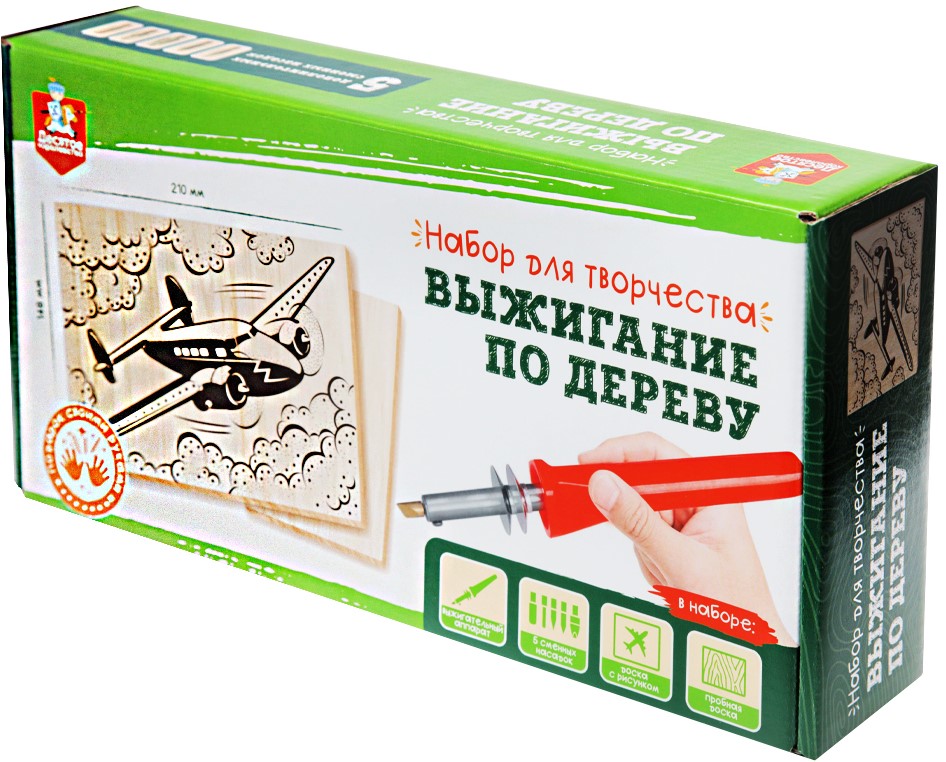 Bērnu komplekts koka dedzināšanai