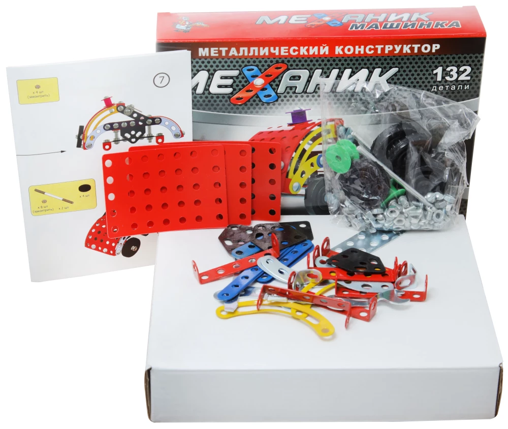 Metalowy konstruktor - Mechanik. Samochód