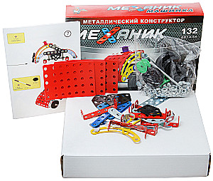 Metalowy konstruktor - Mechanik. Samochód