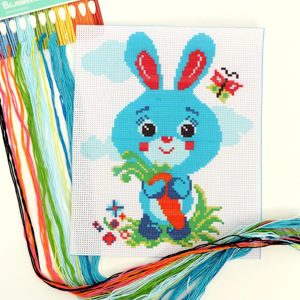 Cross-stitch - Rabbit with a Carrot
